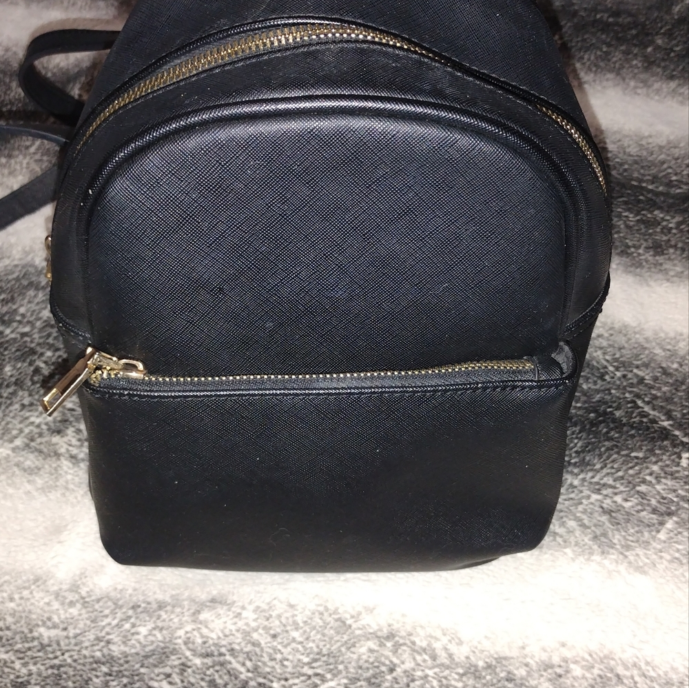 Black purse backpack